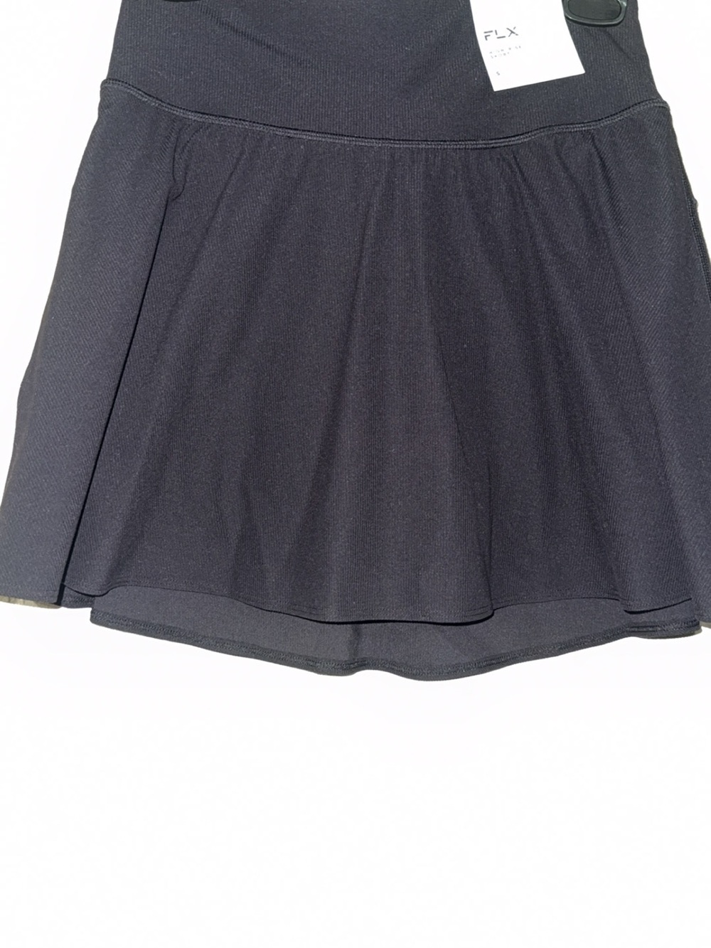 Women's Black Athletic Skirt  with shots under